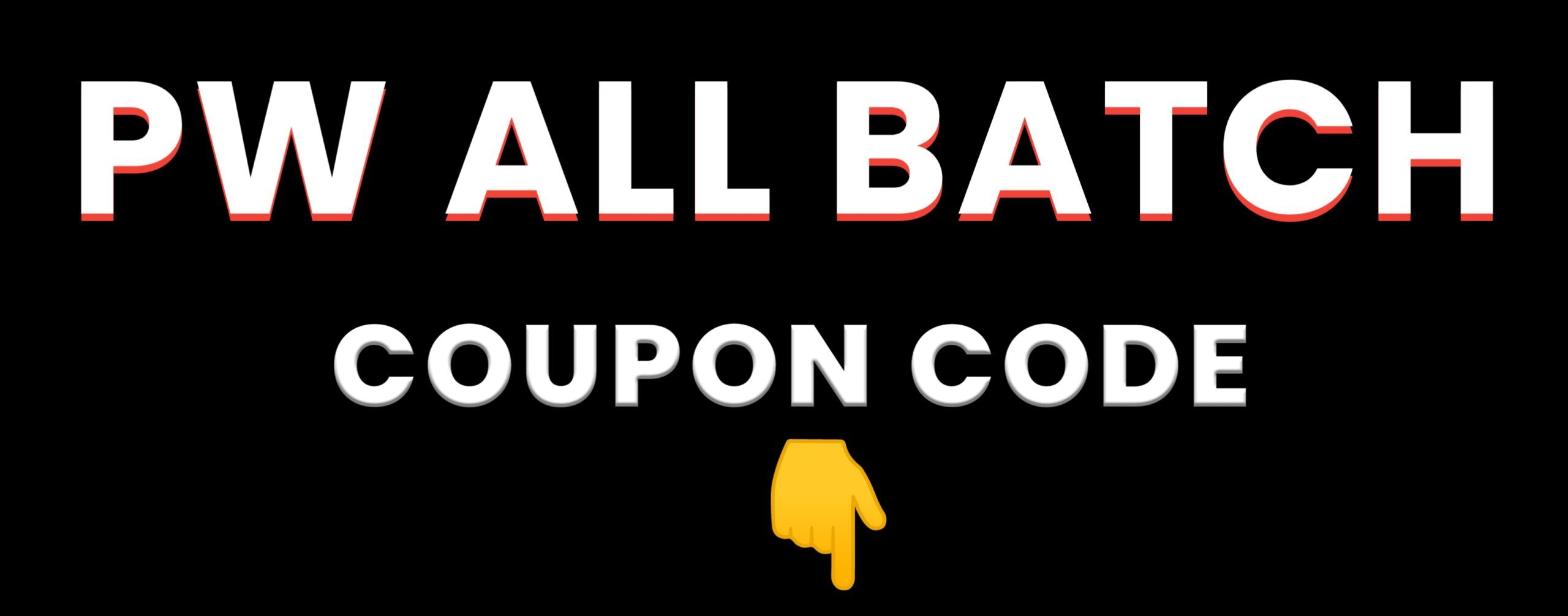 Pw Coupon Code